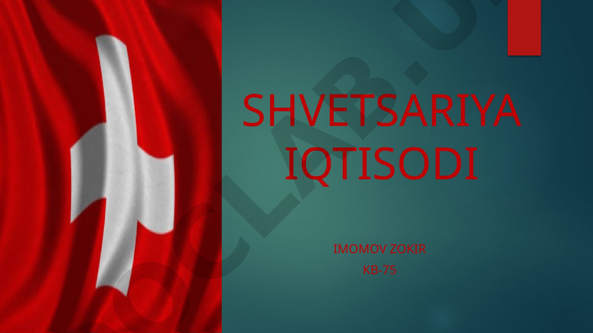 Shvetsariya iqtisodi