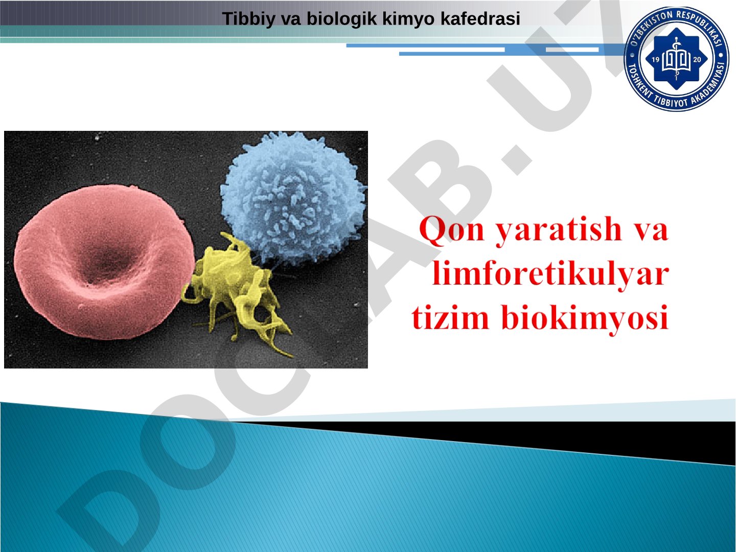 Qon fiziologiyasi, tarkibi va qon kasalliklari