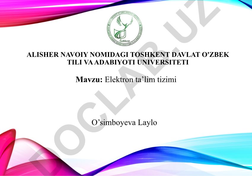 Elektron ta’lim tizimi