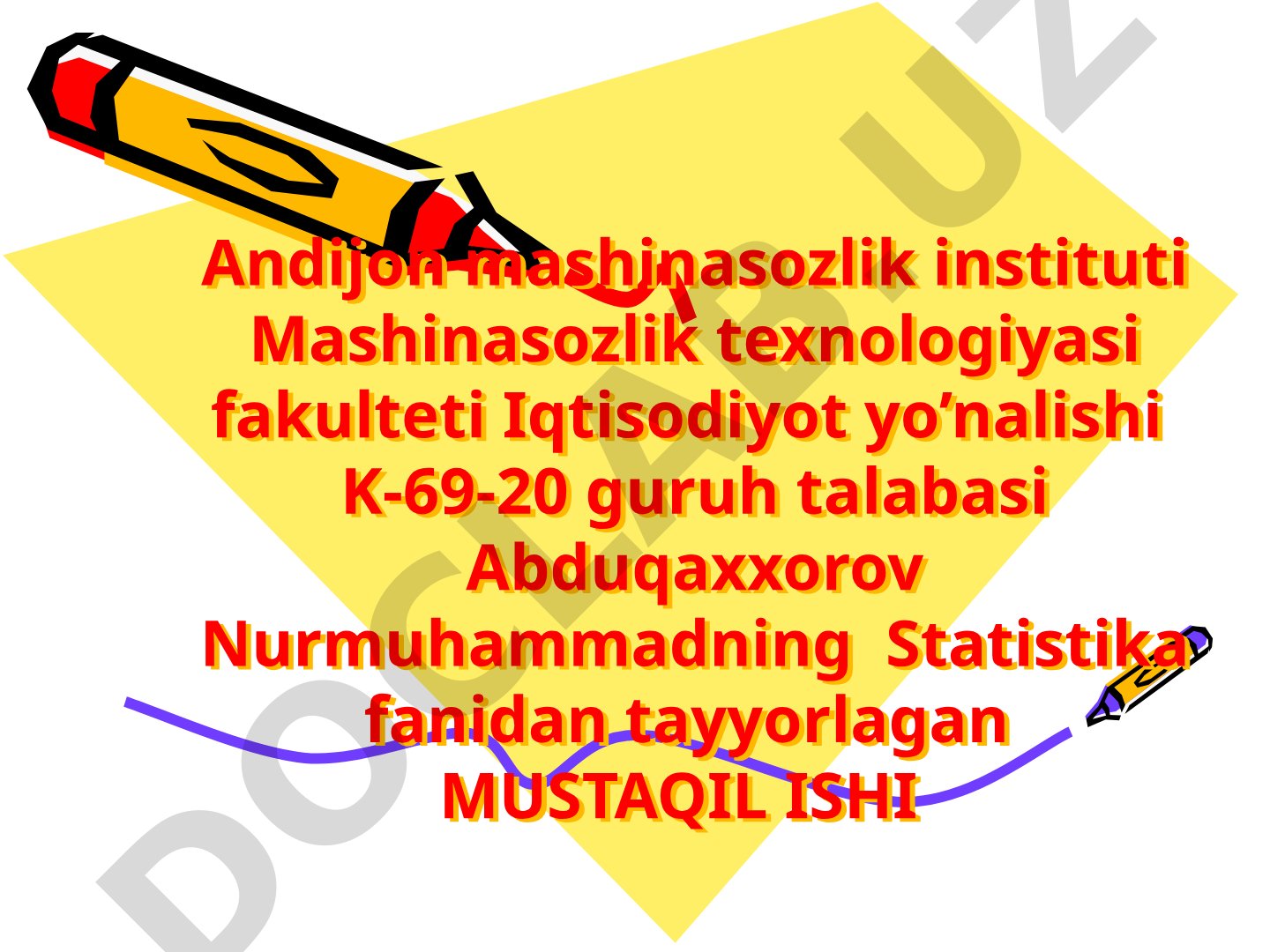 O'zbekiston milliy hisoblar tizimi - iqtisodiy statistikaning uslubiy negizi
