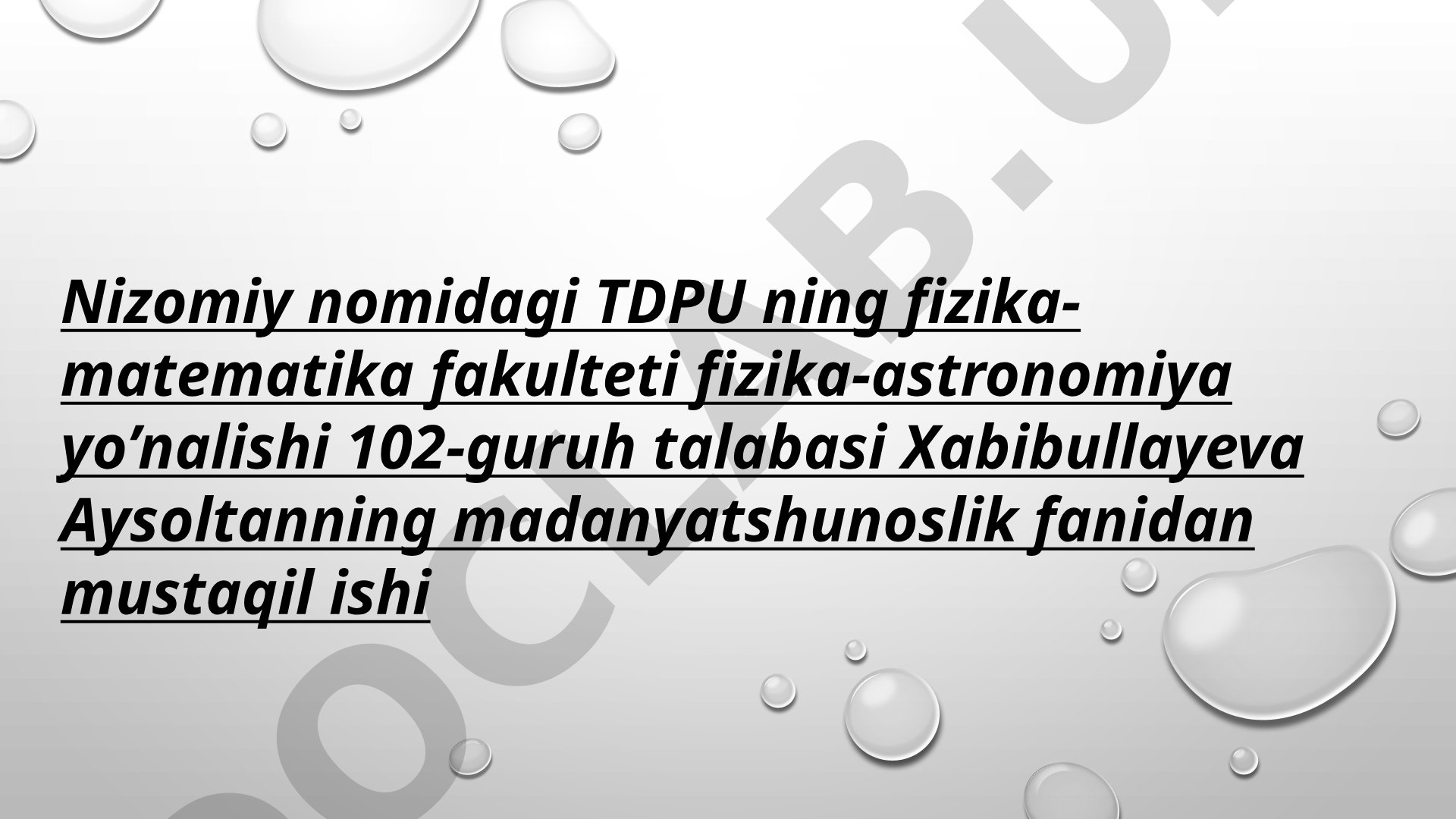 Markaziy Osiyo xalqlarining qadimgi madaniyati