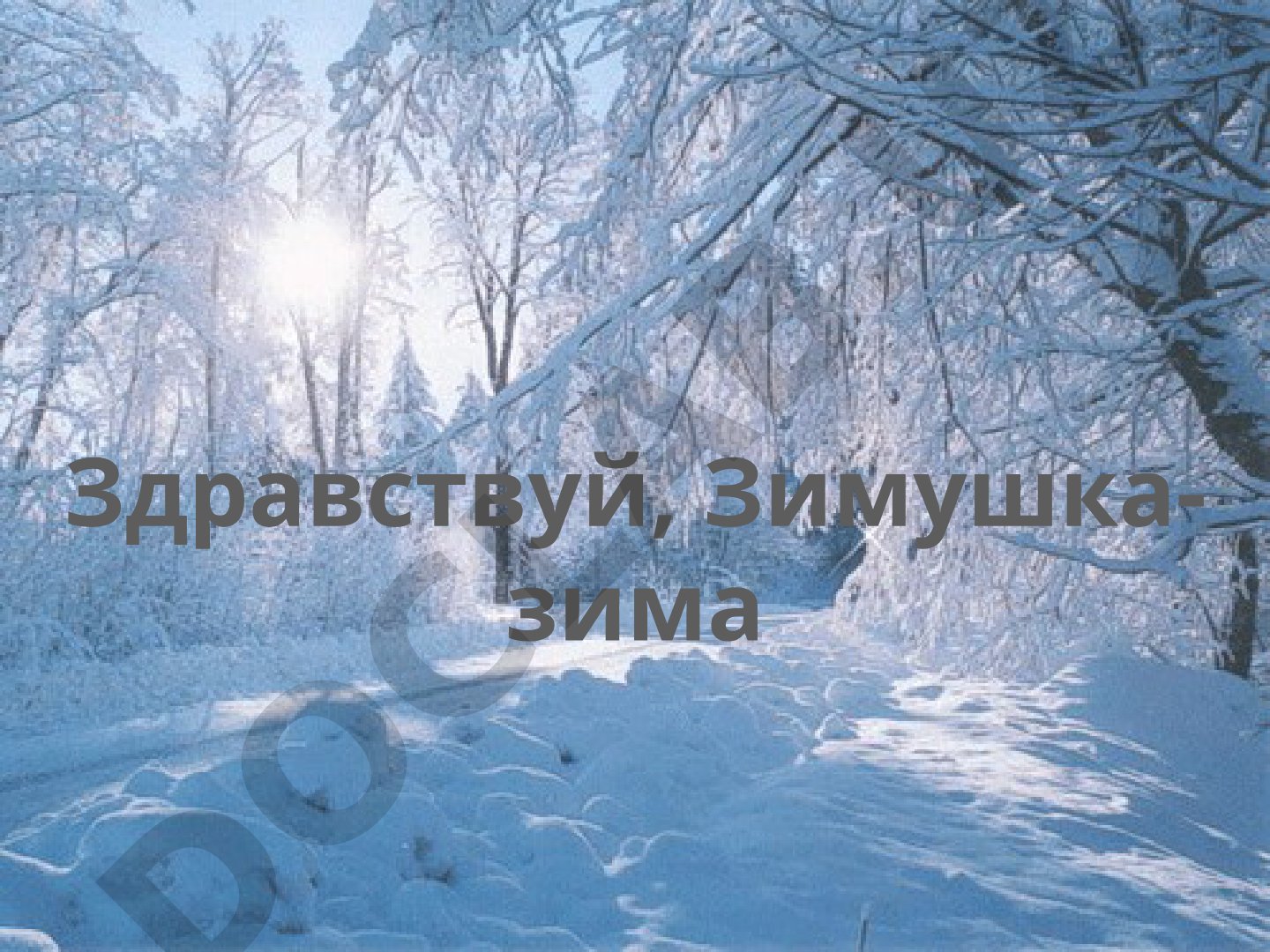 Зимушка-зима