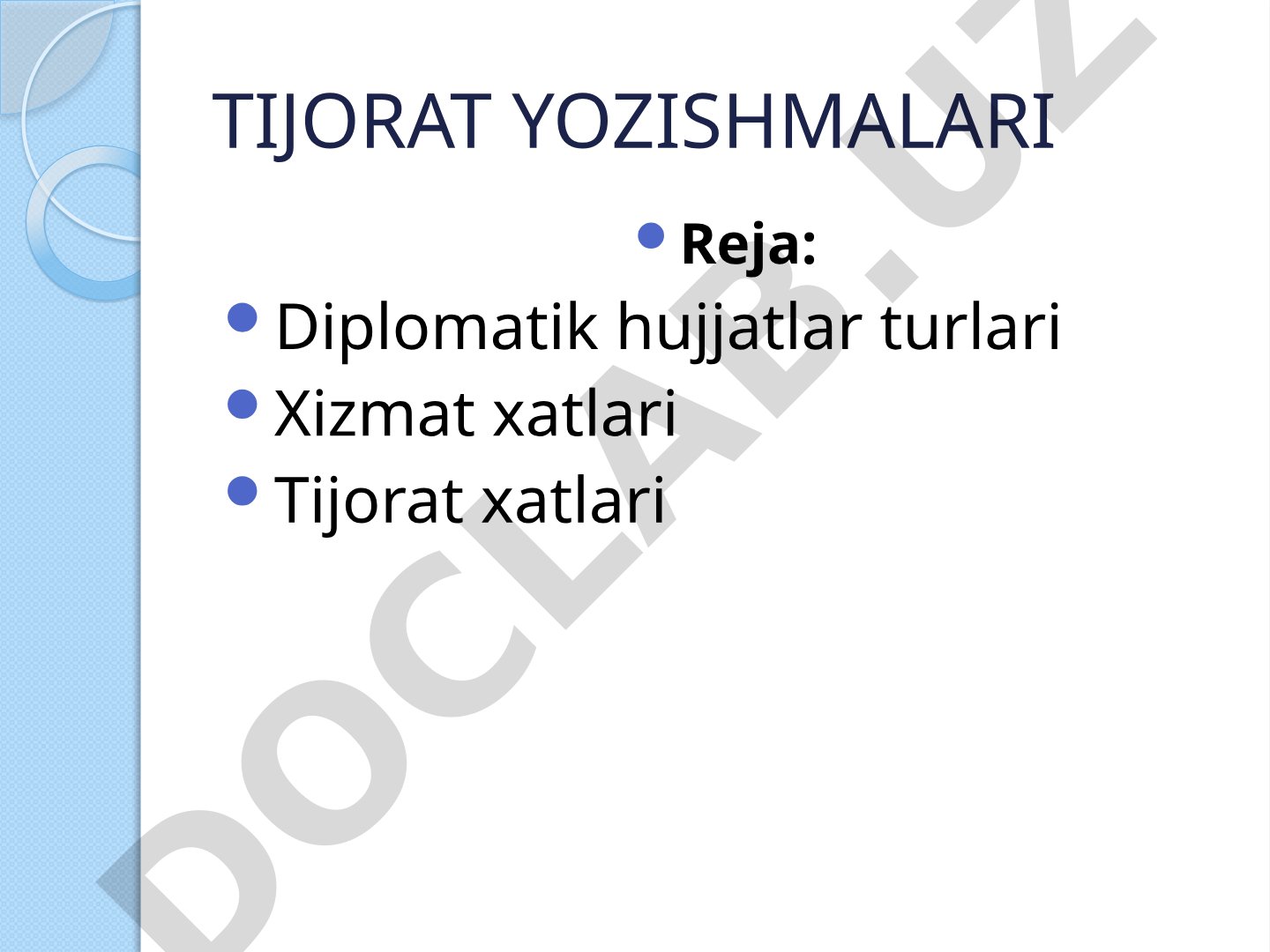 Tijorat yozishmalari