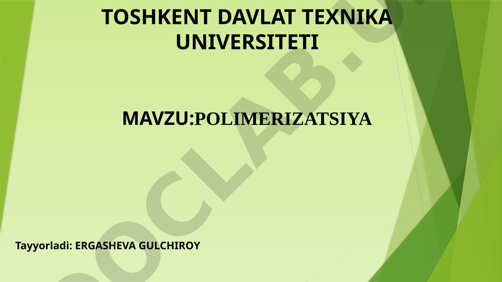Polimerizatsiya
