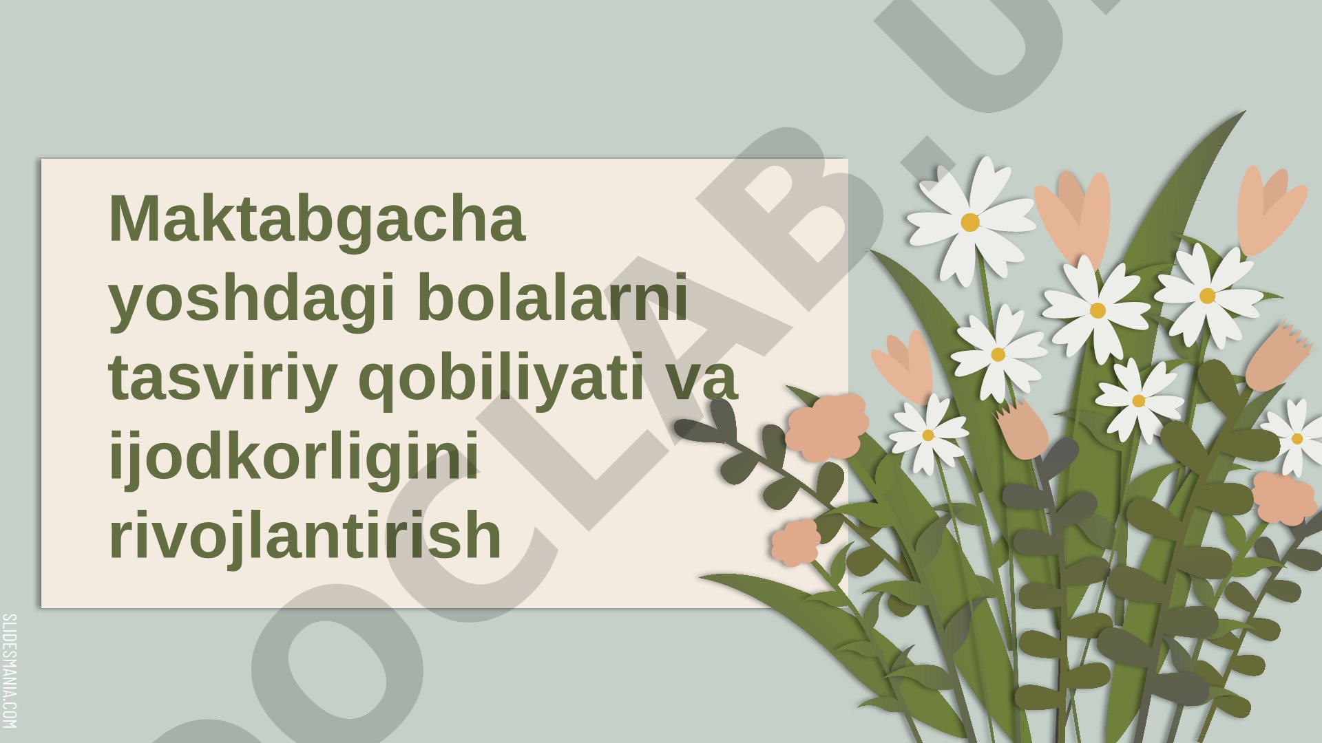 Maktabgacha yoshdagi bolalarni tasviriy qobiliyati va ijodkorligini rivojlantirish