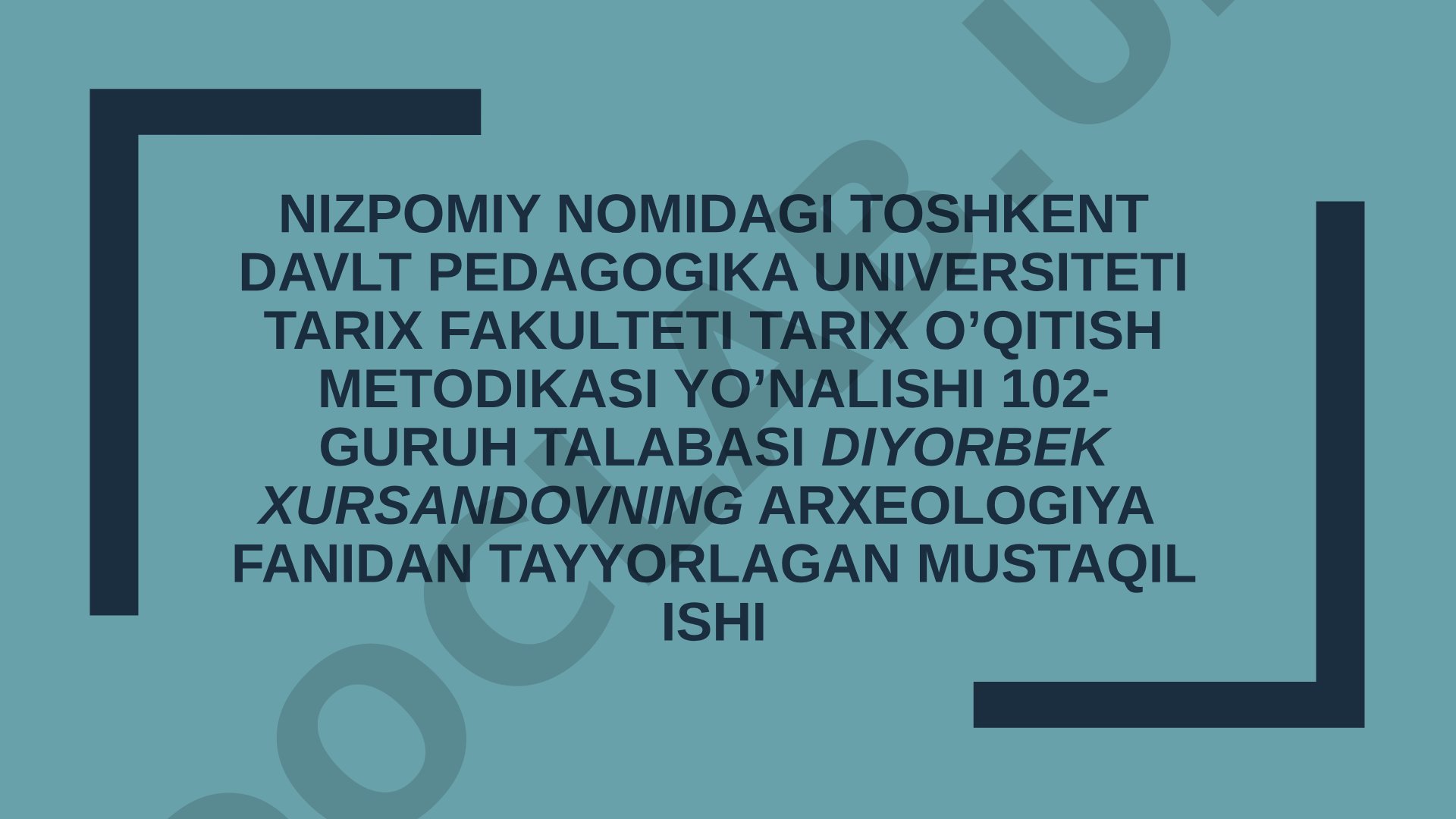 Urgut tumanidagi qadimgi manzilgohlar