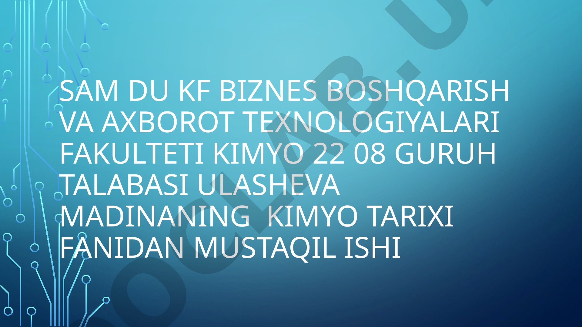 DASTKABKI KIMYODA ATOM VA ELEMENT TUSHUNCHALARI