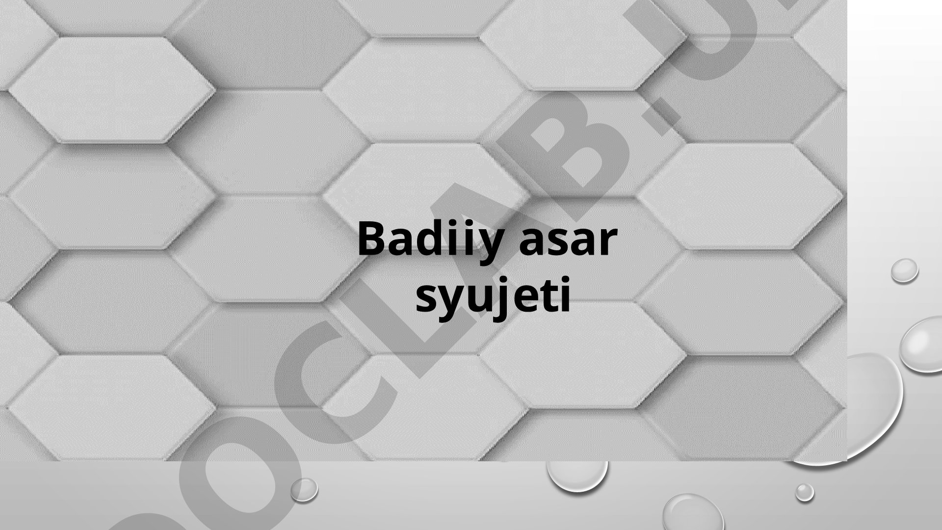Badiiy asar syujeti