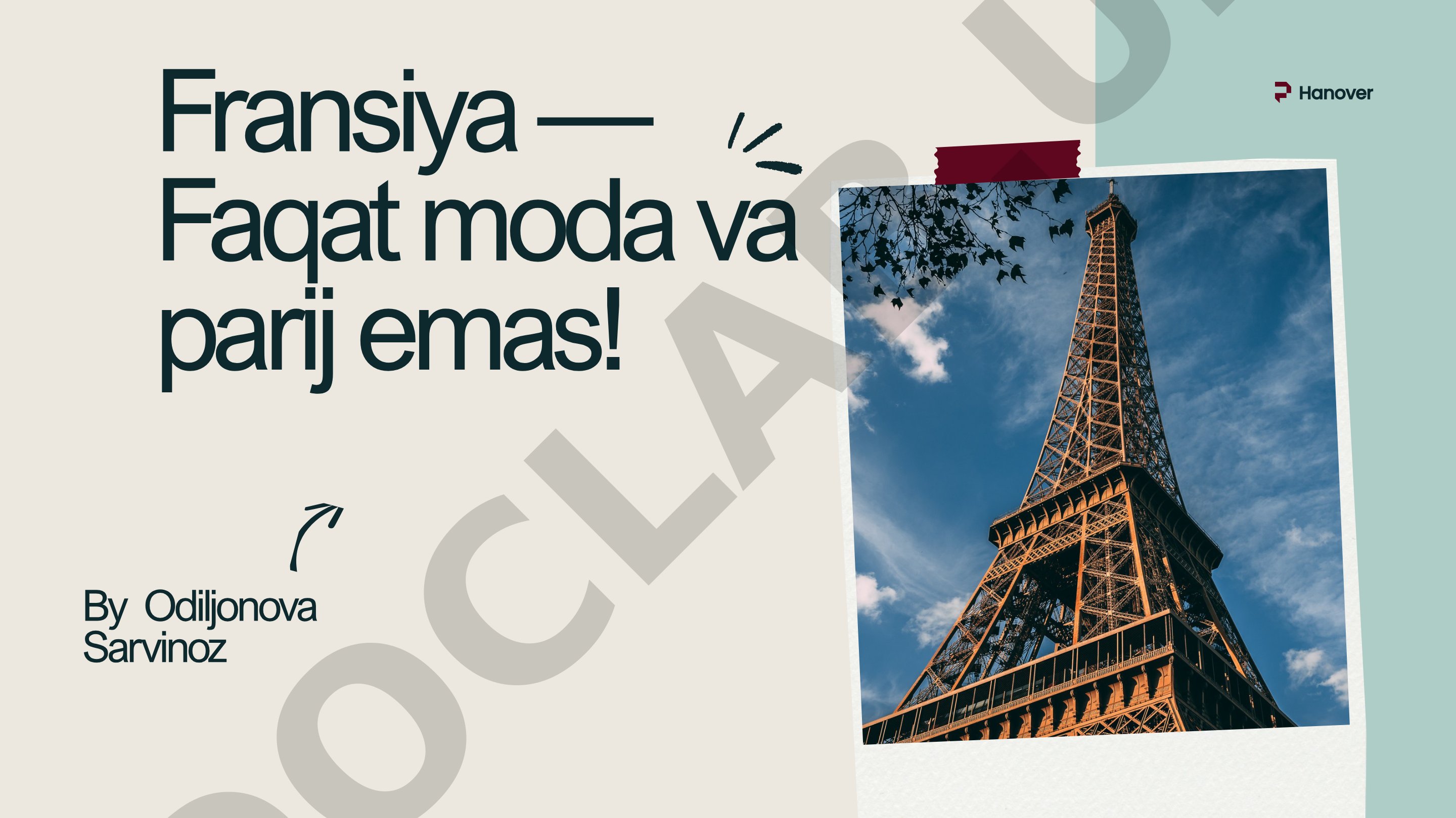 Fransiya iqtisodiyoti, turizmi va hashamatli brendlar
