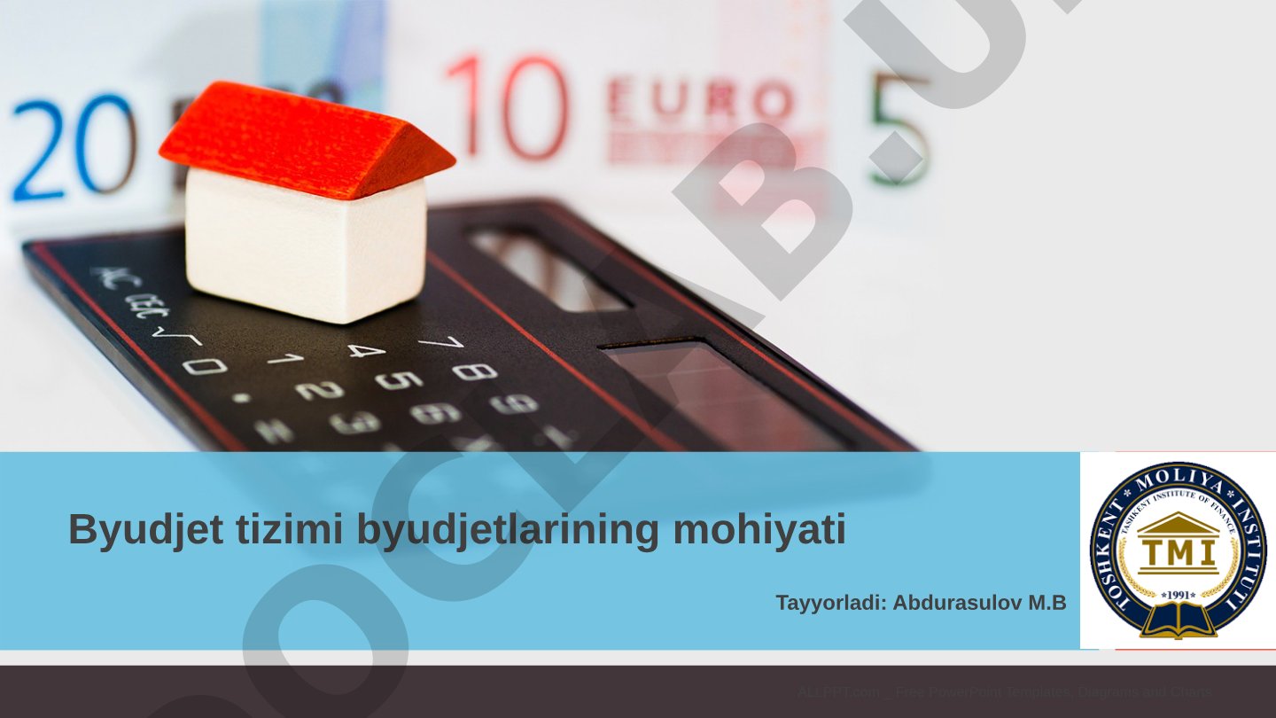 Davlat byudjeti Davlat byudjeti — davlatning muayyan vaqt (odatda bir yil) uchun moʻljallangan pul