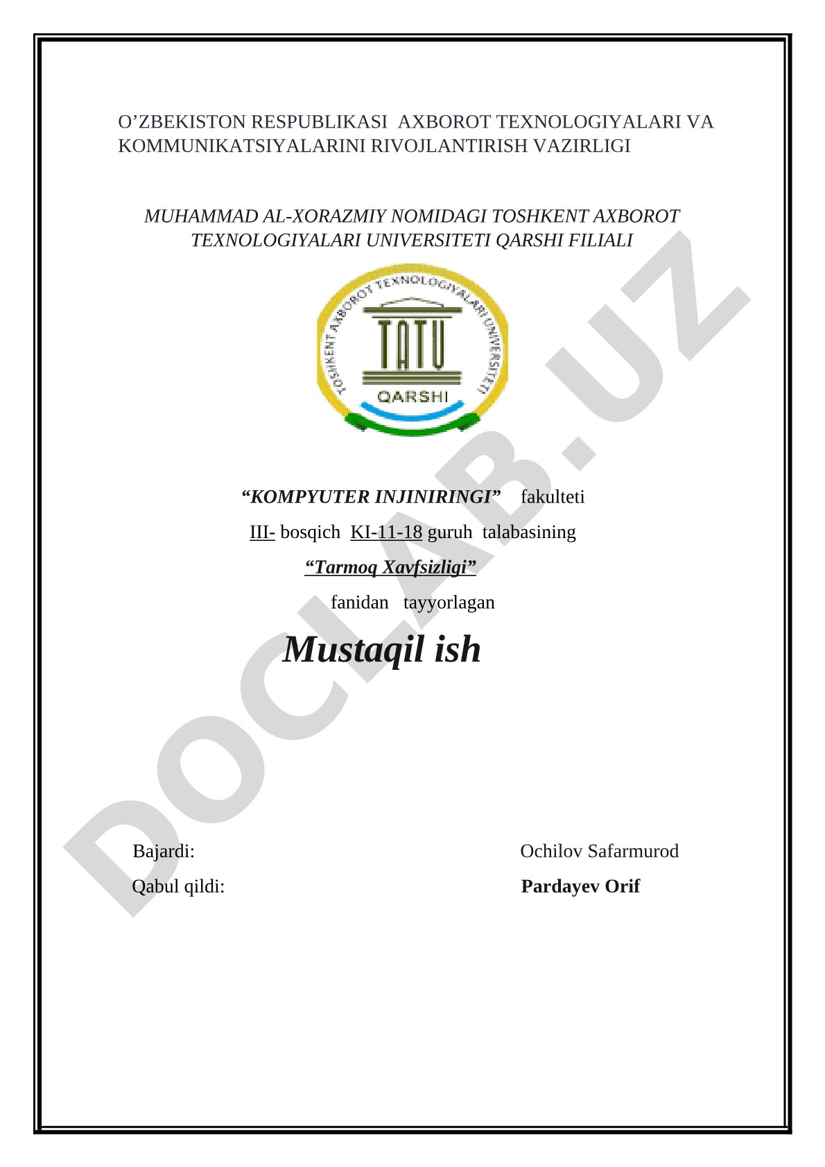 PPTP,L2T,L2TP,IPSEC parametrlari qaysi standartda ishlashlari