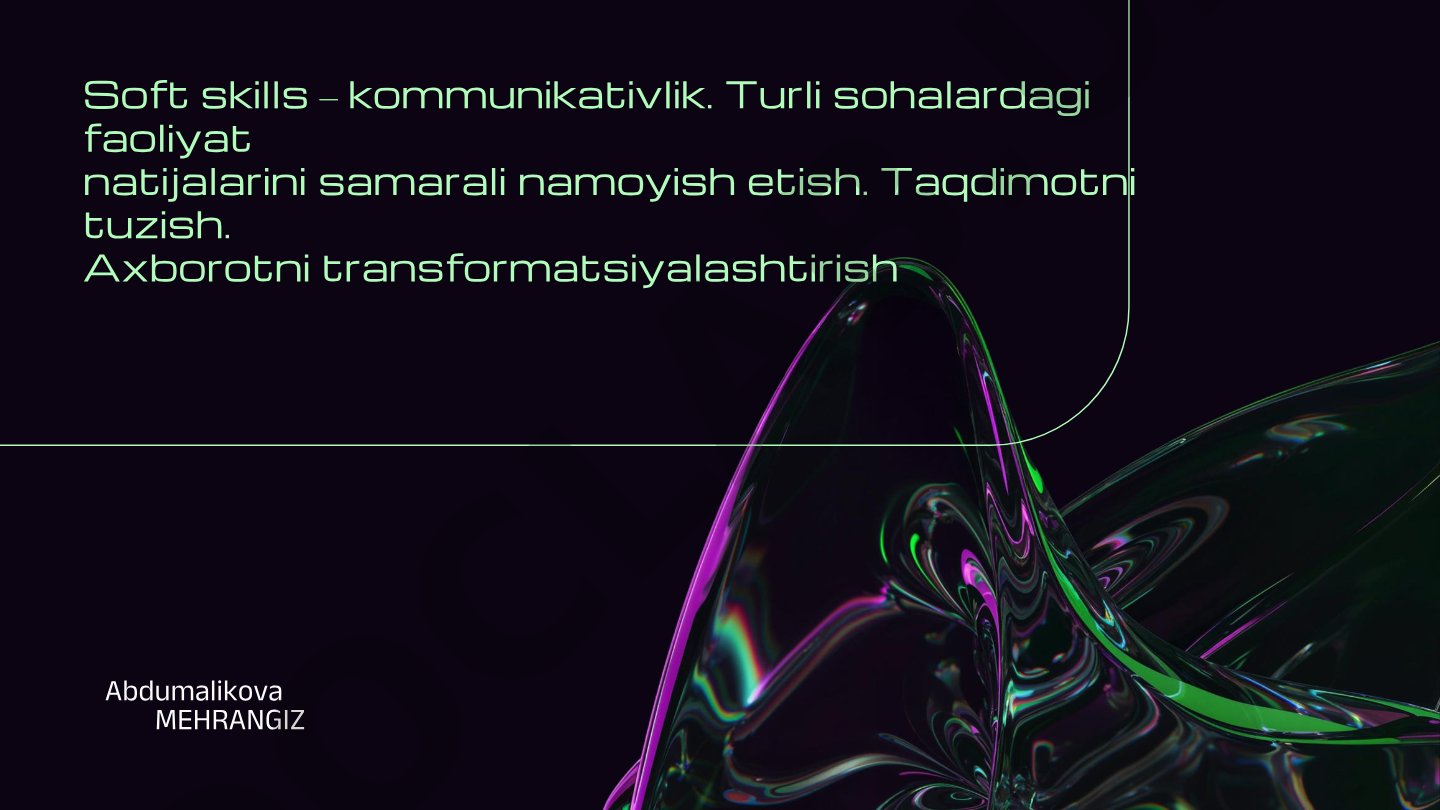 Soft skills – kommunikativlik