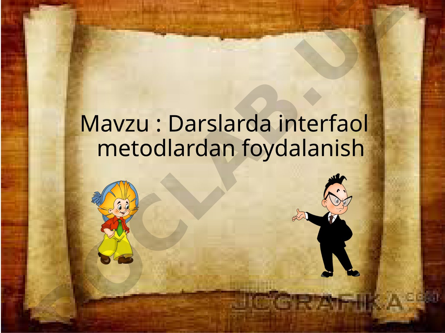 Darslarda interfaol metodlardan foydalanish