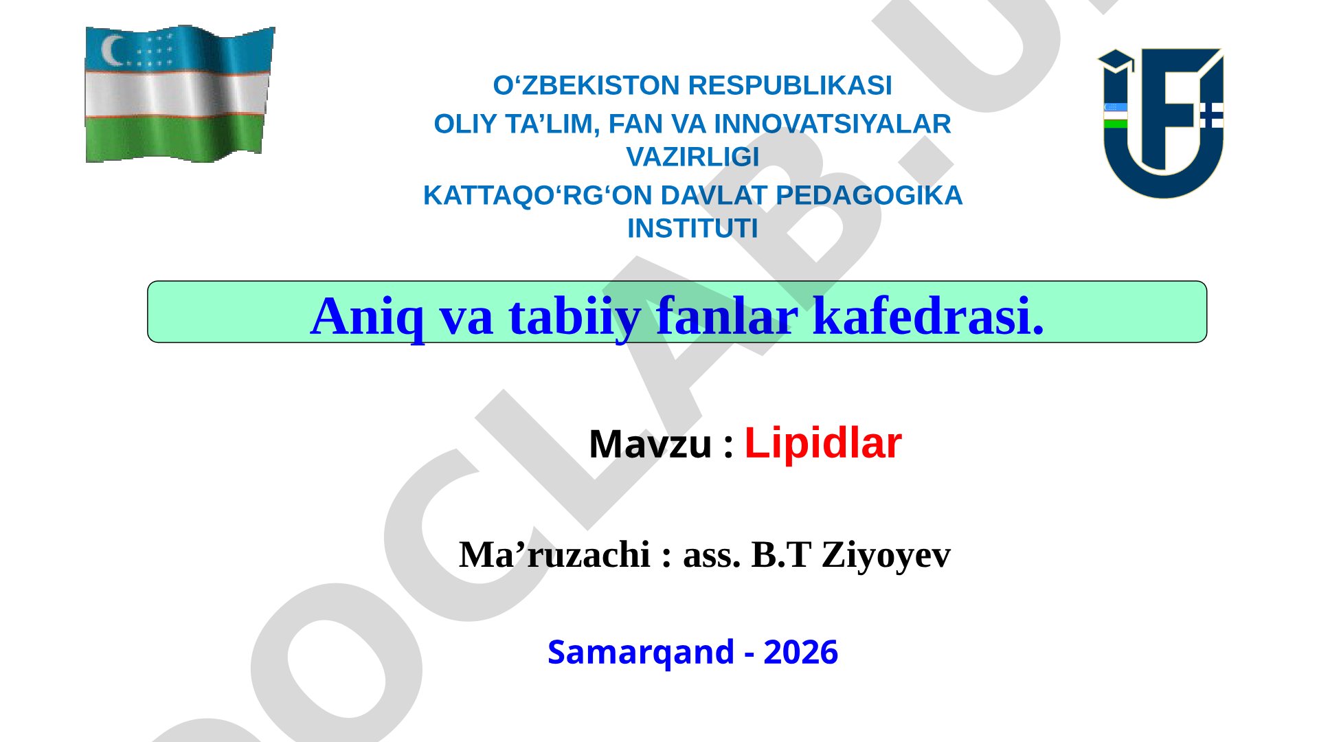 Lipidlar