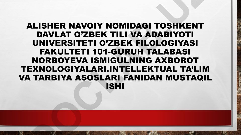 O'zbekiston Respublikasi axborot-kommunikatsion texnologiyalari to'g'risida qarorlar