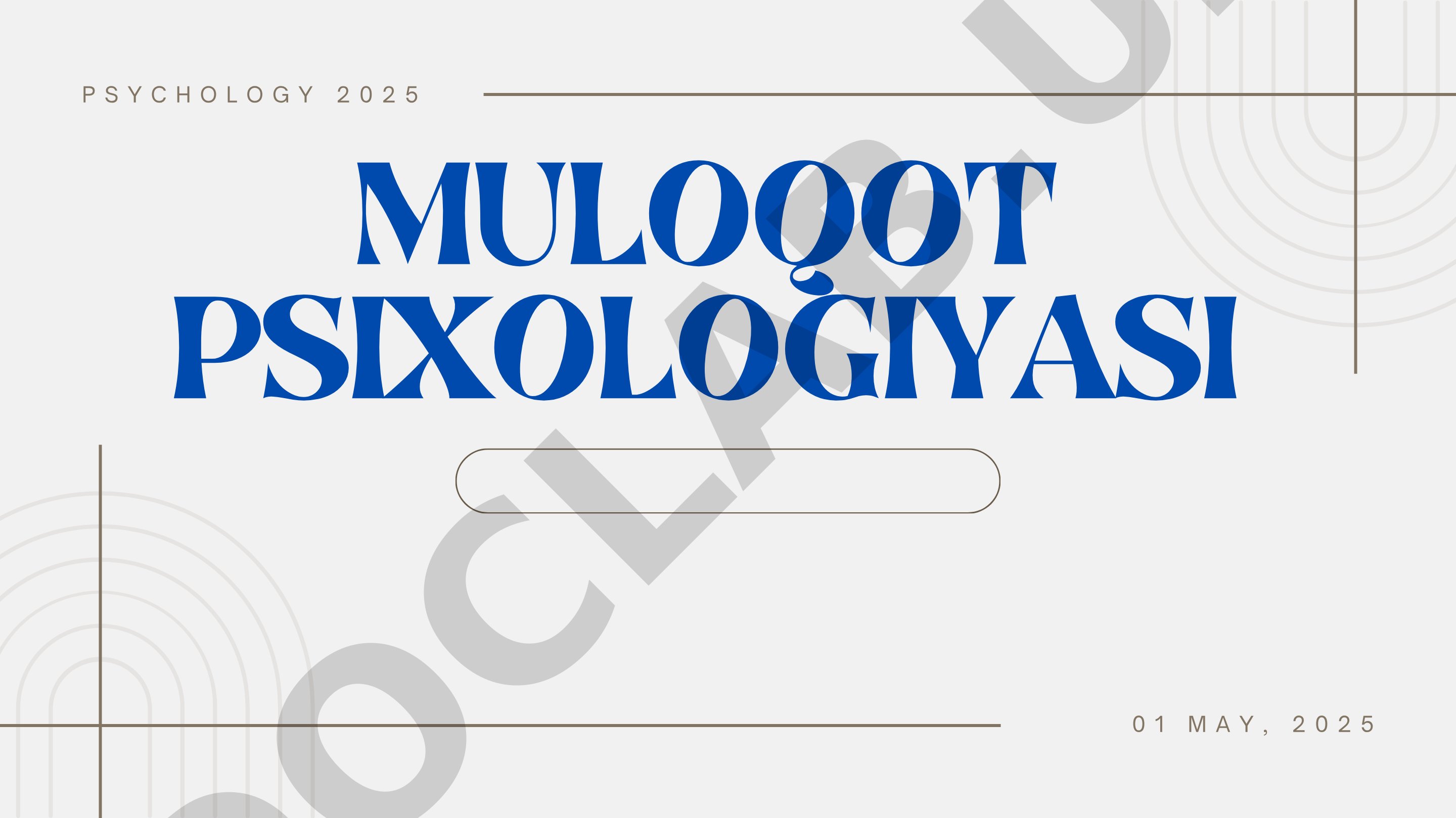 Muloqot psixologiyasi