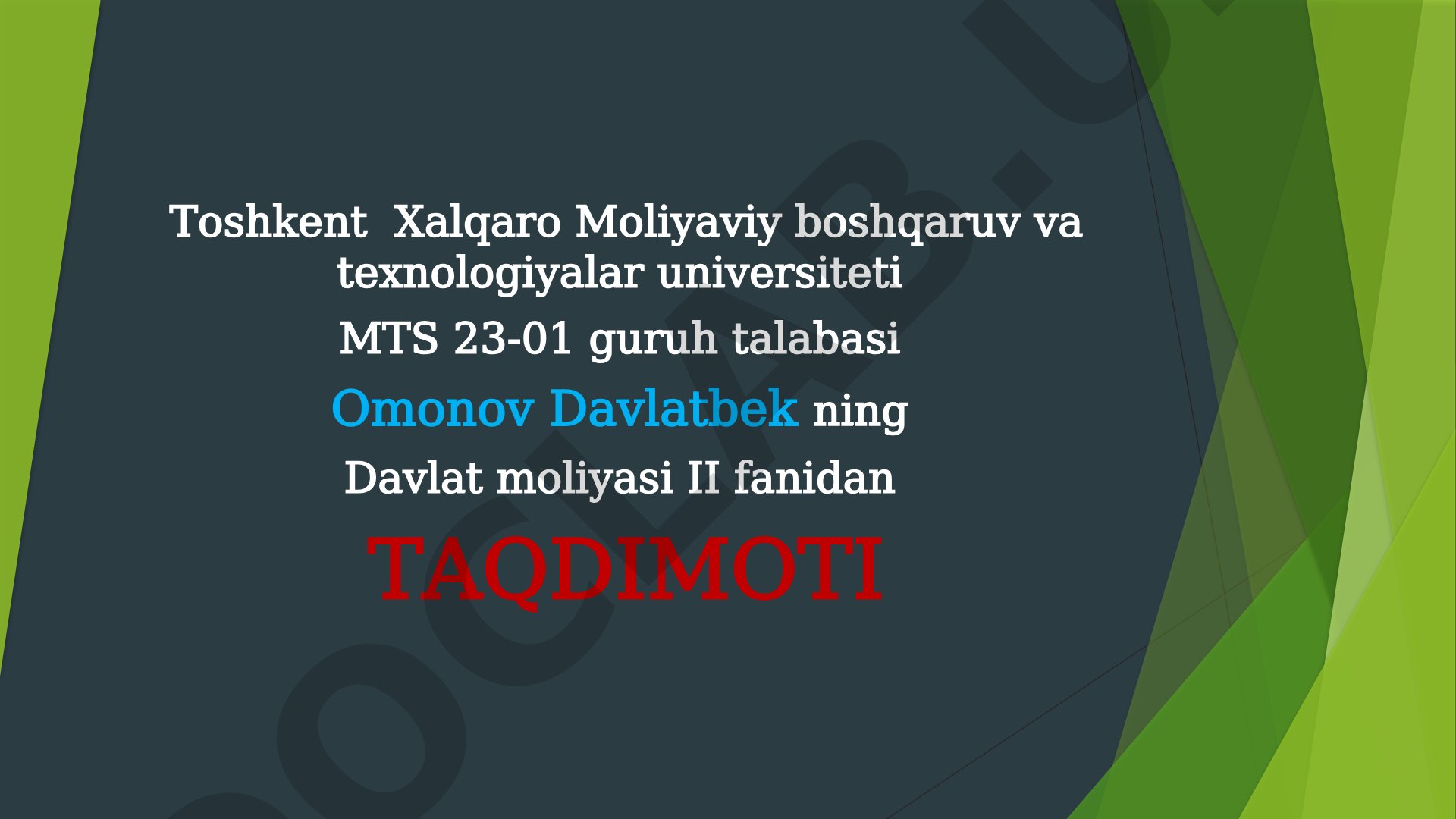 Davlat kreditining mohiyati, zarurligi va ahamiyati