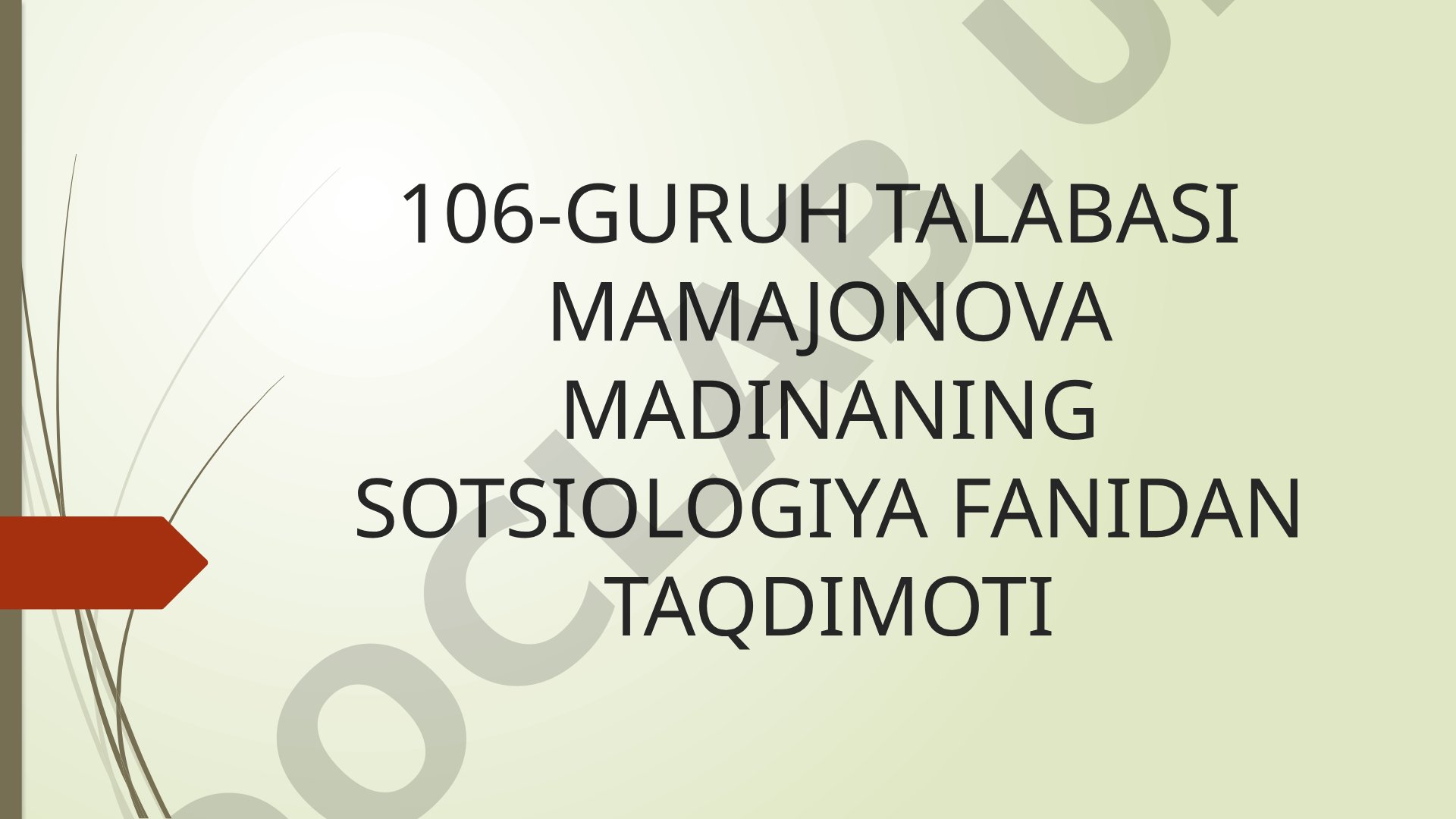 Oila ijtimoiy institut sifatida