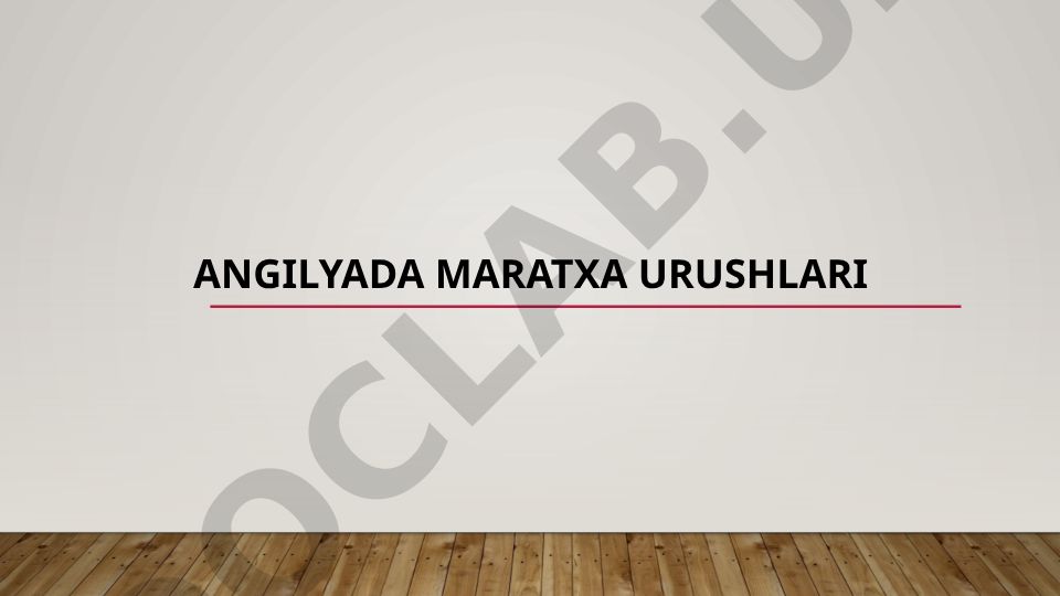 Angilyada Maratxa urushlari