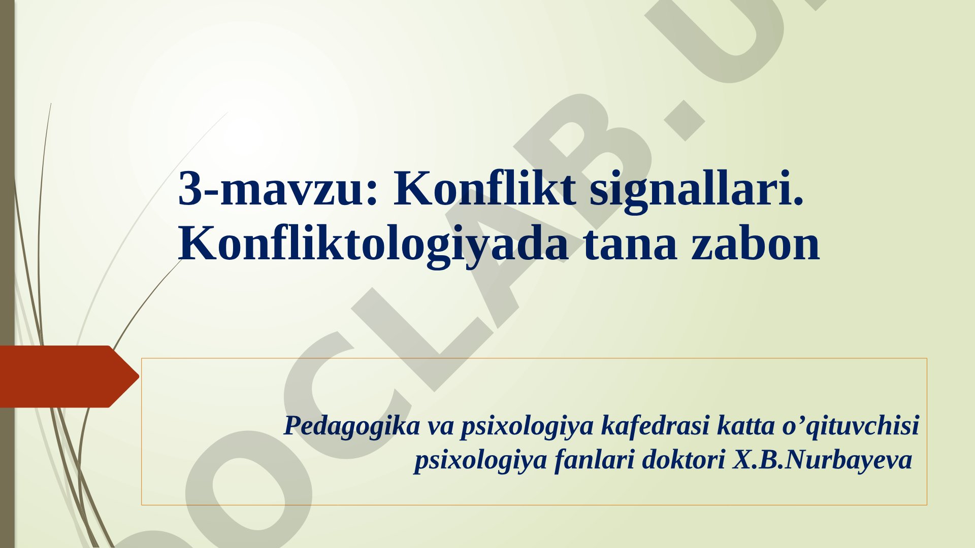 Konflikt signallari. Konfliktologiyada tana zaboni
