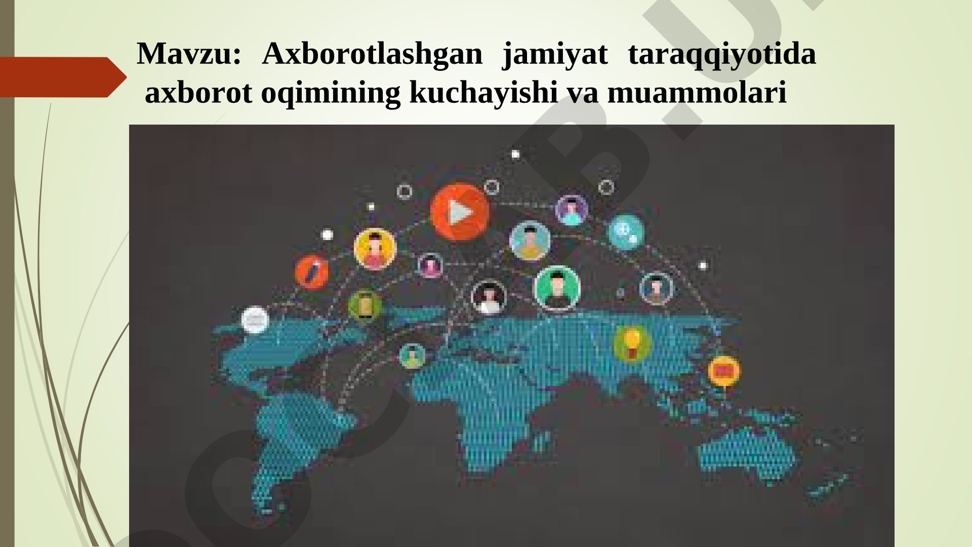 Axborotlashgan jamiyat taraqqiyotida axborot oqimining kuchayishi va muammolari