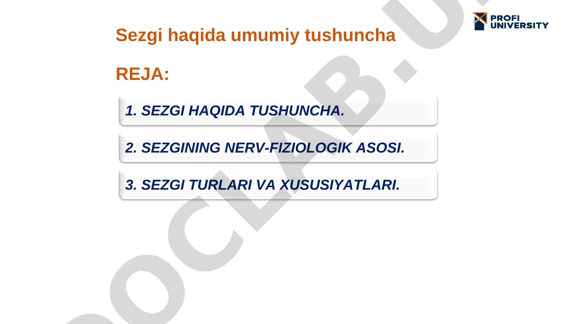 Sezgi haqida umumiy tushuncha