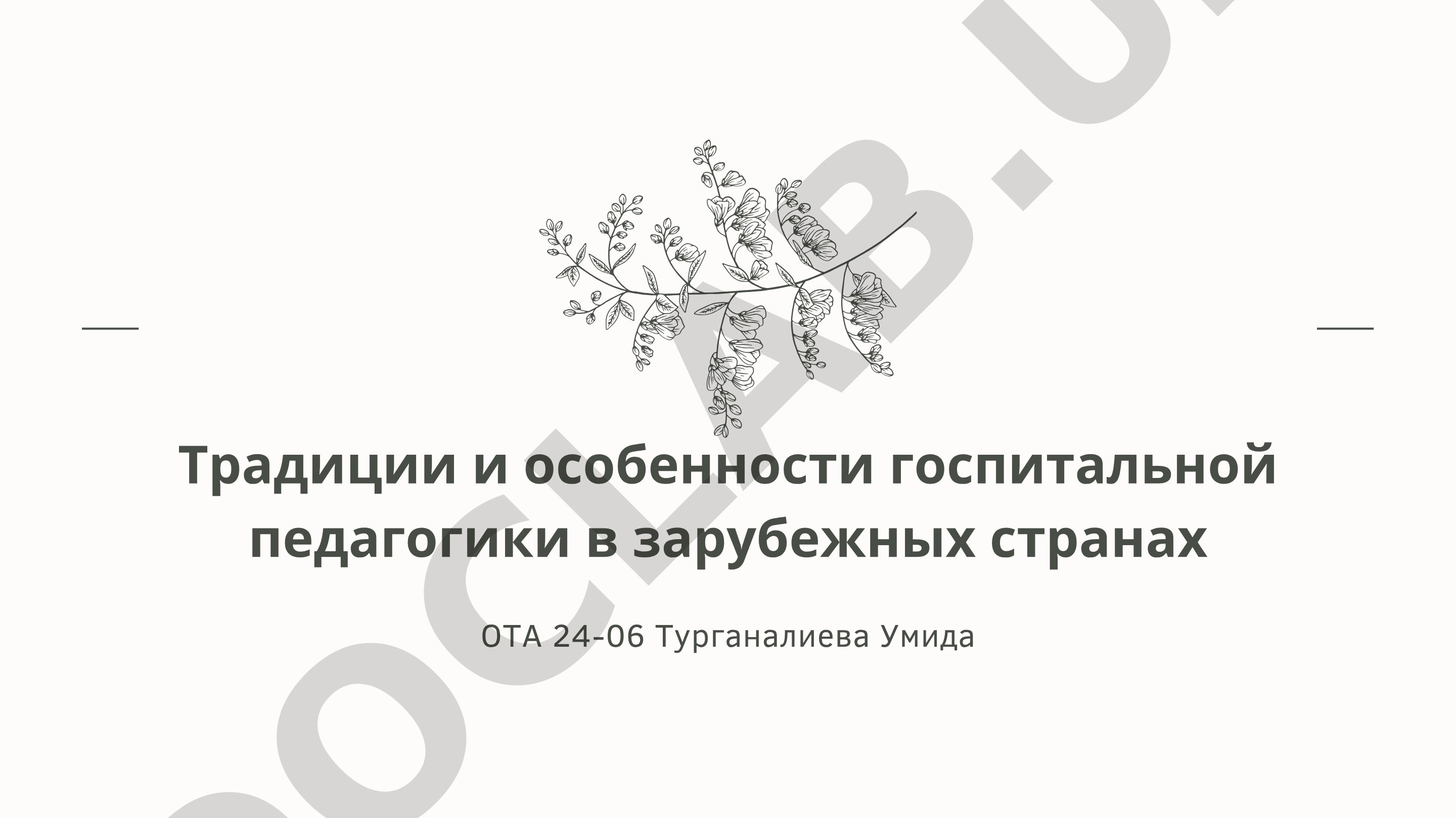 Традиции и особенности госпитальной педагогики в зарубежных странах
