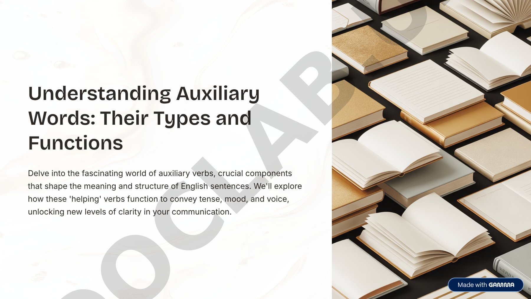 Understanding Auxiliary Words: Their Types and Functions