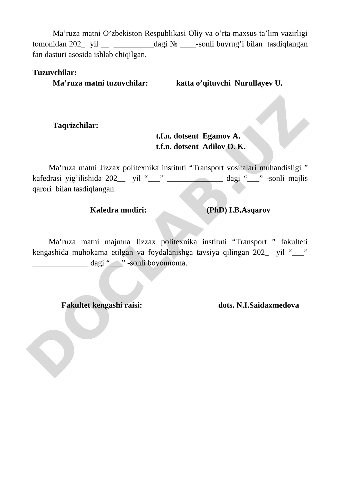 IYoD tarixi va klassifikatsiyasi