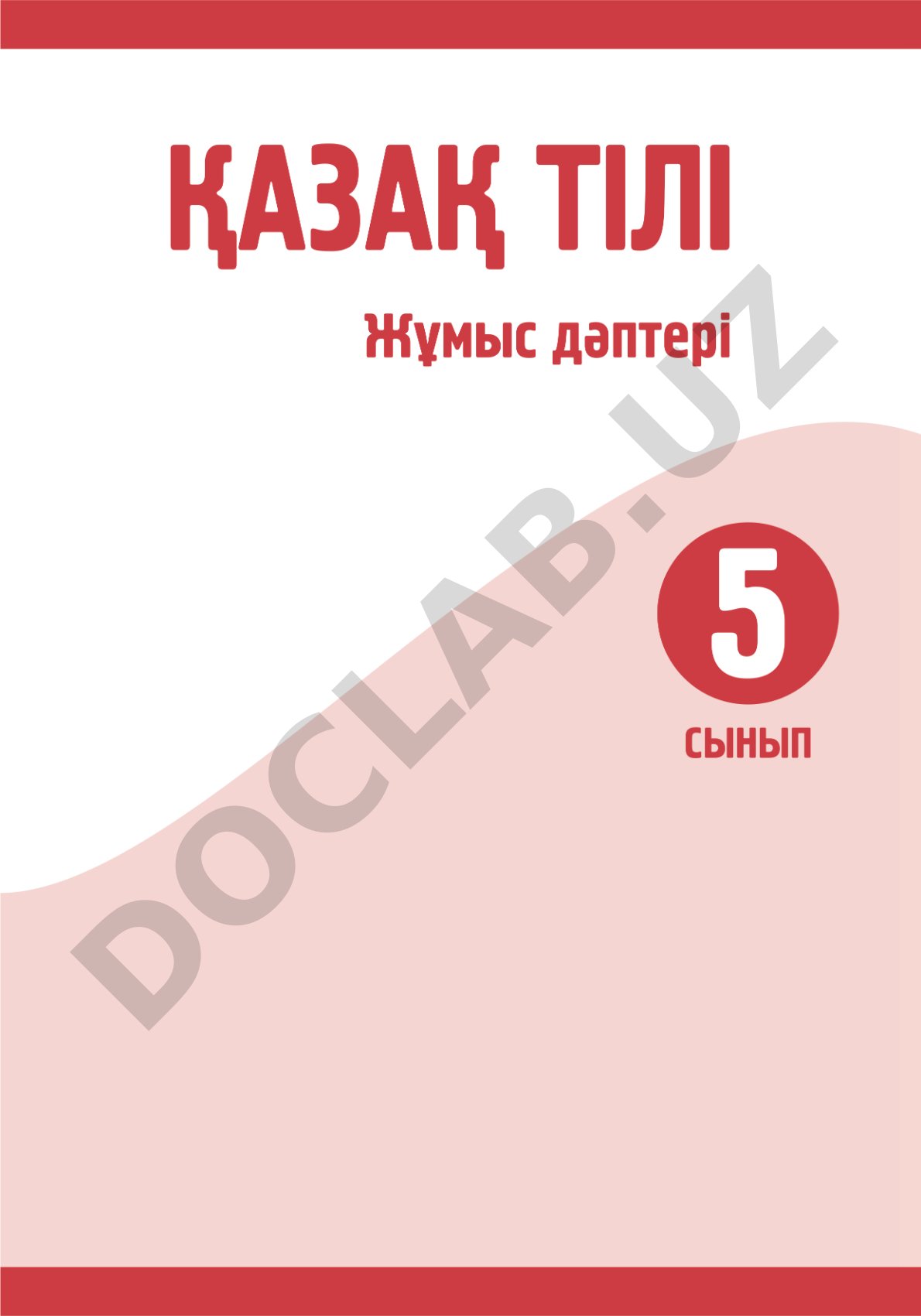 Қазақ тілі: зерде бұзылыстары бар балаларға арналған 5-сынып жұмыс дәптері