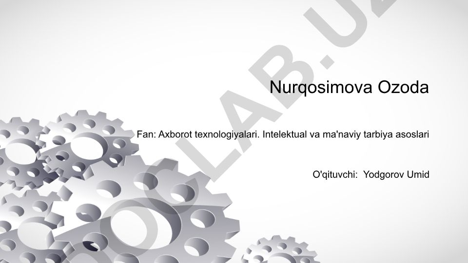 Ta'lim muassasalari uchun elektron axborot-ta'lim tizimini yaratish