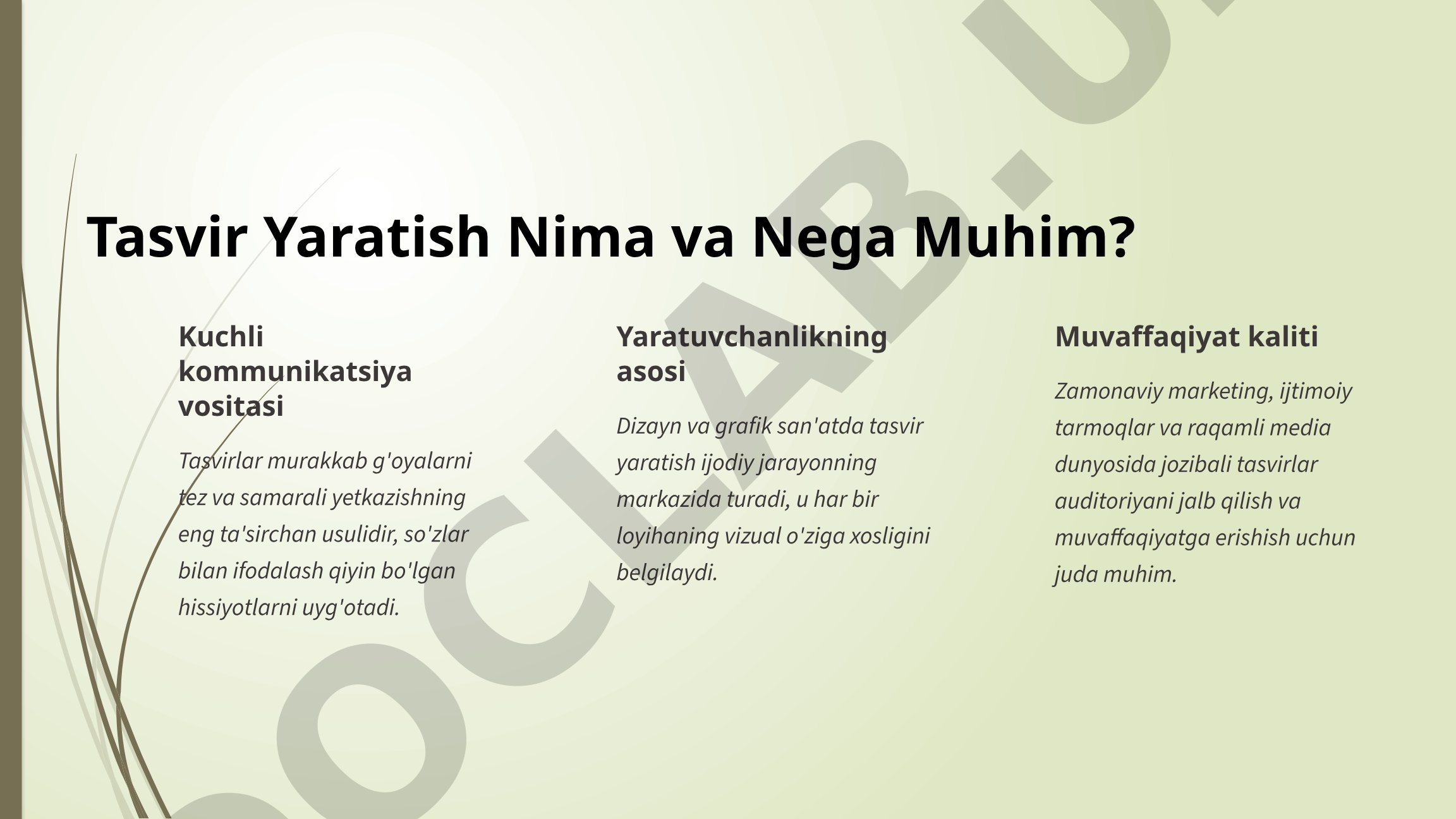 Tasvir Yaratish Nima va Nega Muhim?