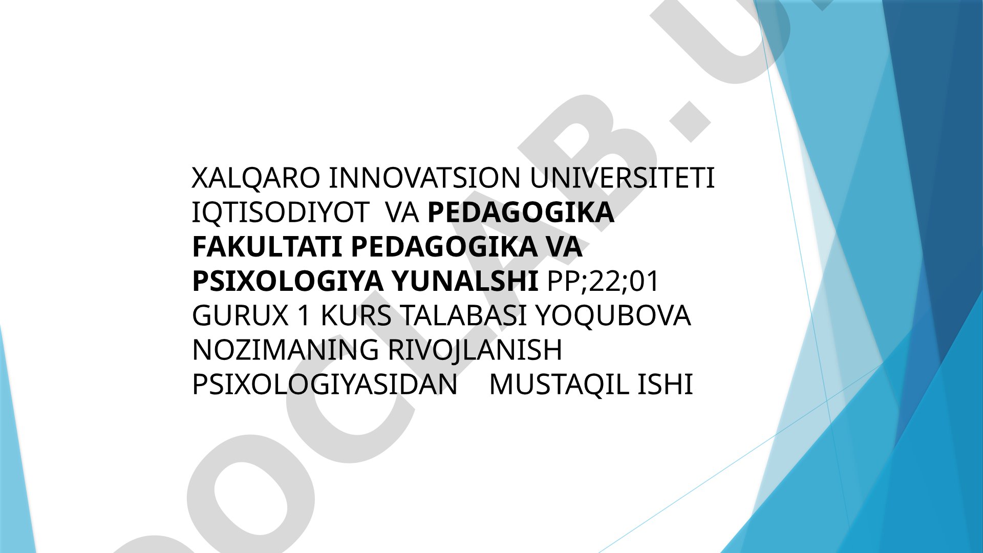 Dj.Uotsonning bixevioristik nazariyasi, operant o'rganish va B.Skinnerning radikal