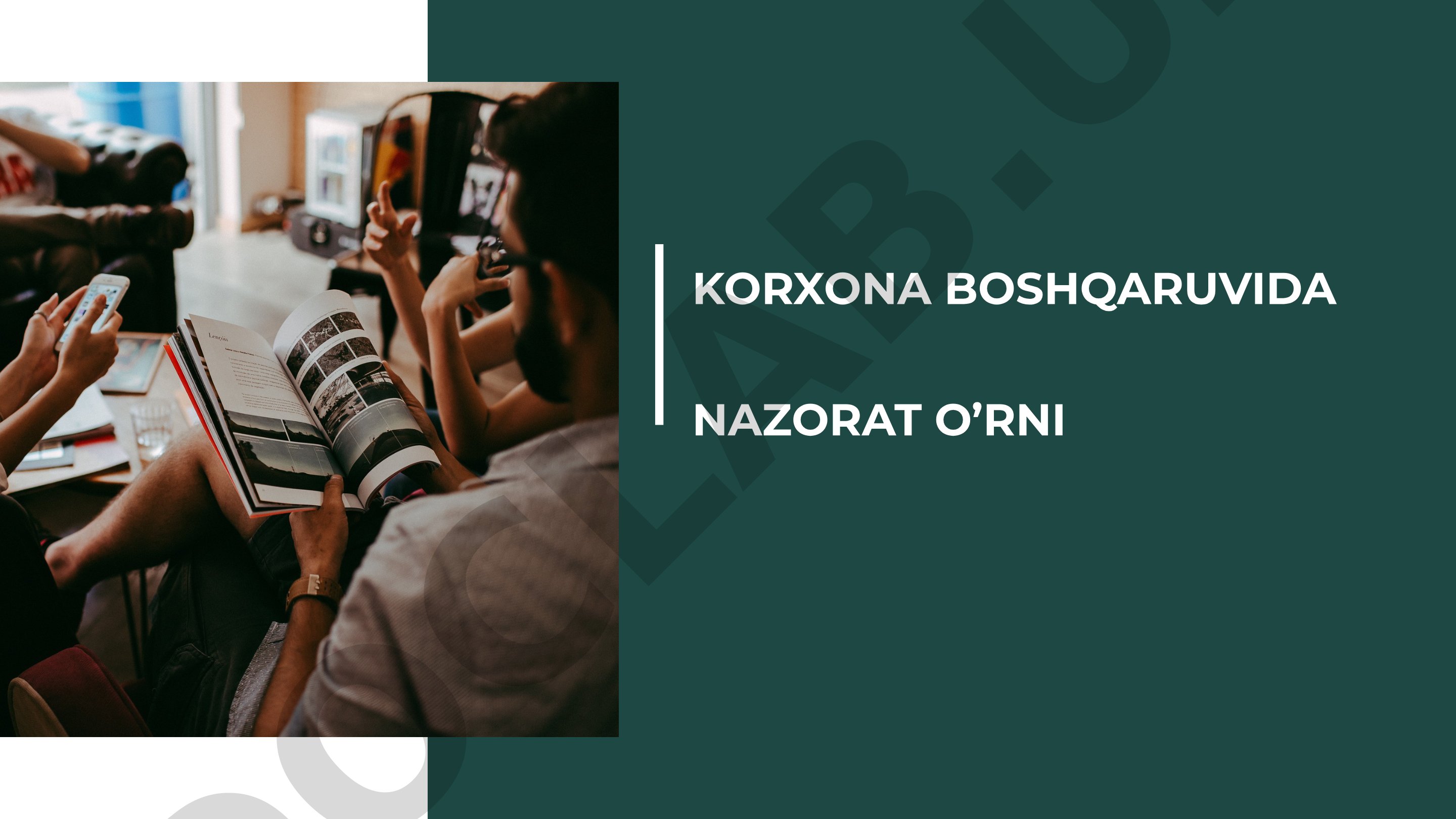 Korxona boshqaruvida nazorat o'rni