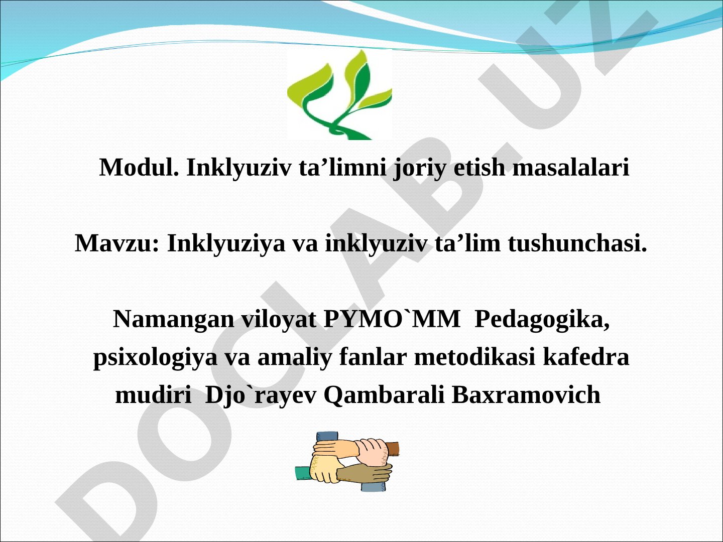 Inklyuziya va inklyuziv ta’lim tushunchasi