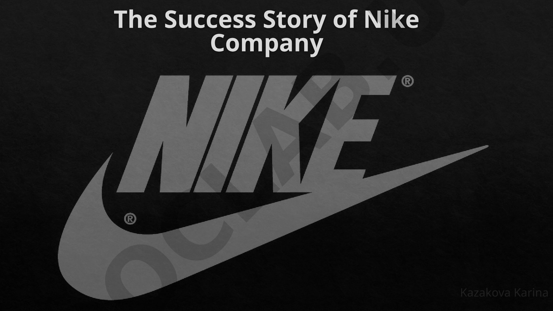 The Success Story of Nike Company