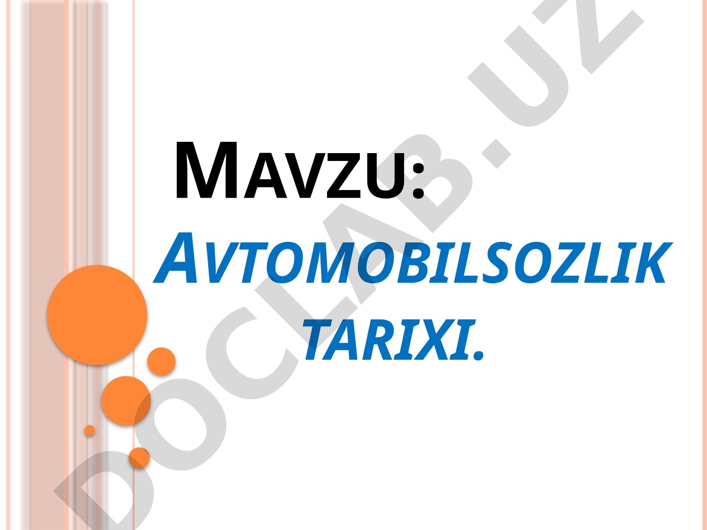 Avtomobilsozlik tarixi