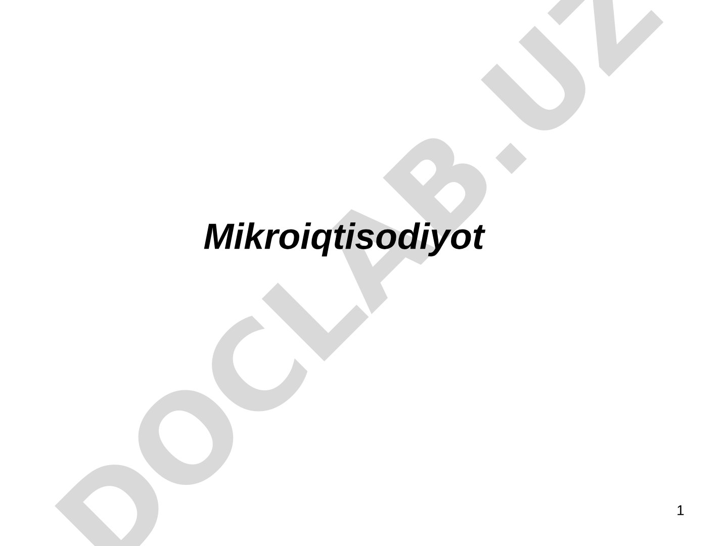 Talabga ta’sir qiluvchi omillar