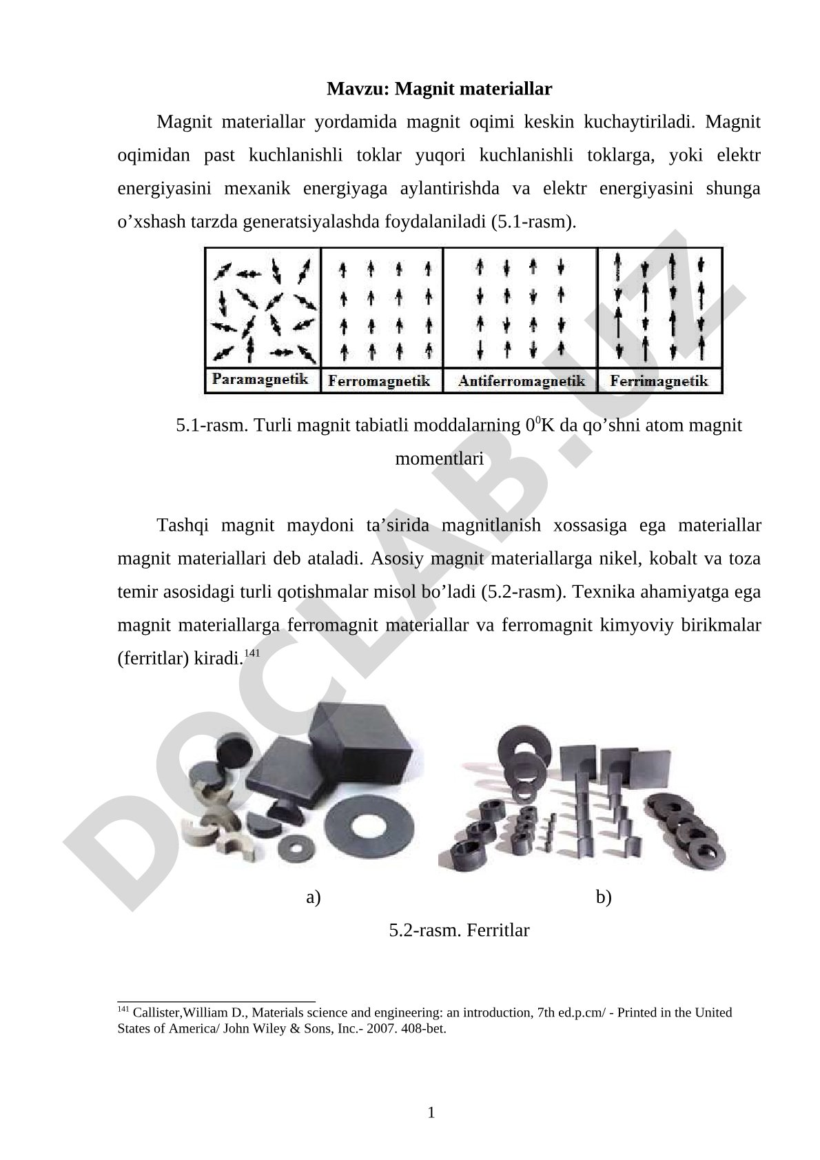 Magnit materiallar