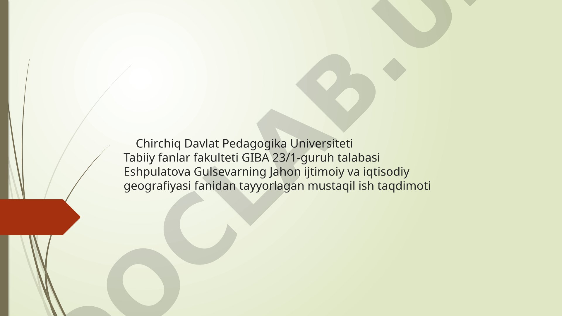 Chexiya Respublikasining davlat tuzimi, geografiyasi, sanoati va tarixi haqida taqdimot