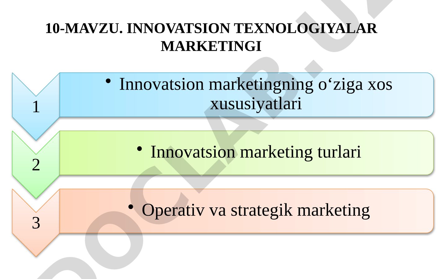 Innovatsion marketingning o‘ziga xos xususiyatlari, turlari va qishloq xo‘jaligidagi roli