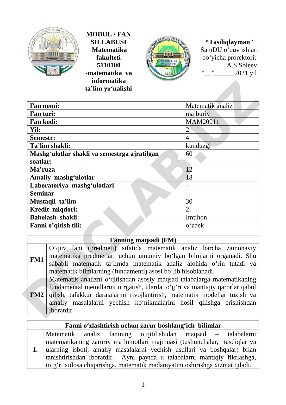 Matematik analiz