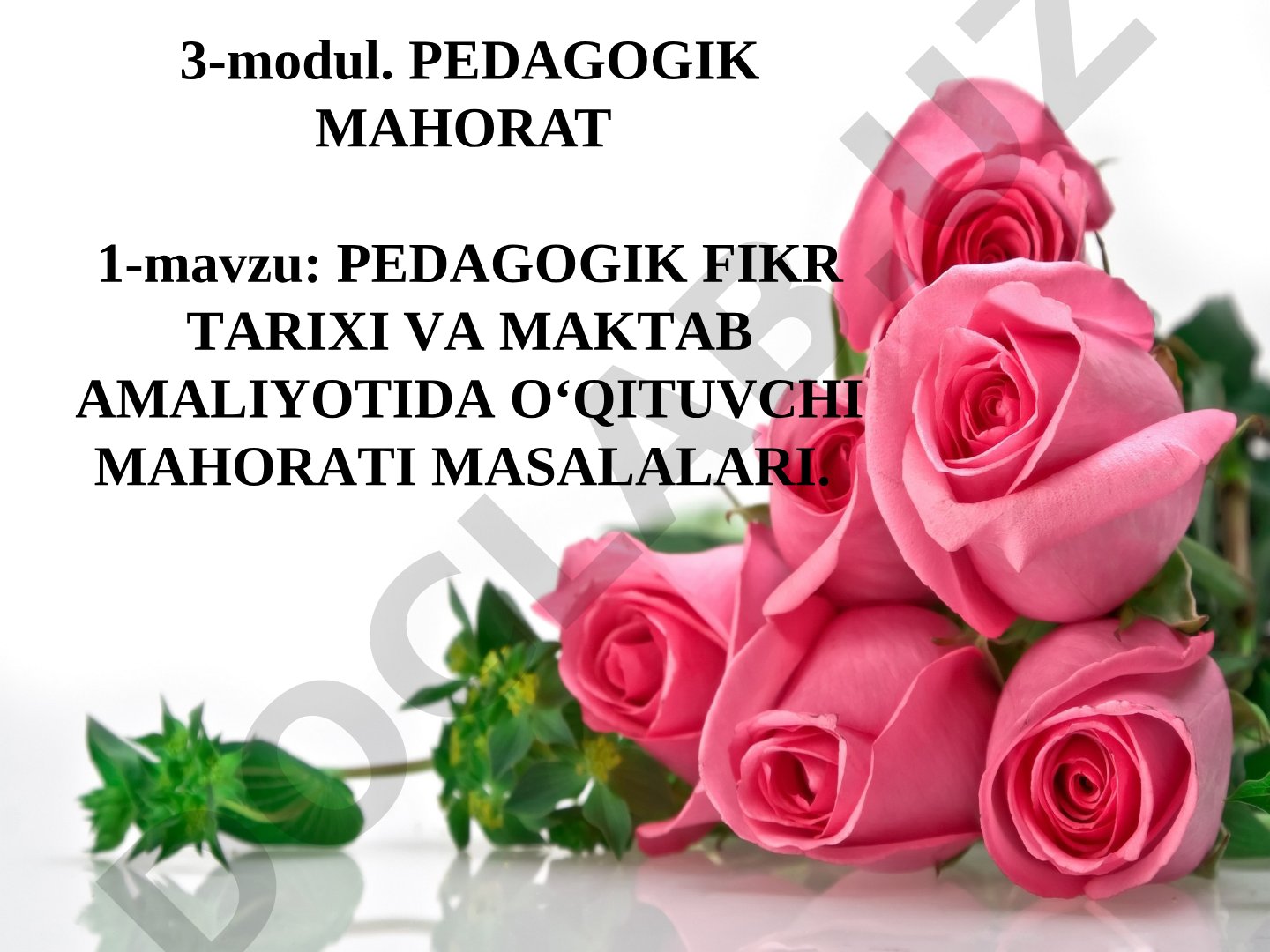 Pedagogik fikr tarixi va maktab amaliyotida o'qituvchi mahorati masalalari