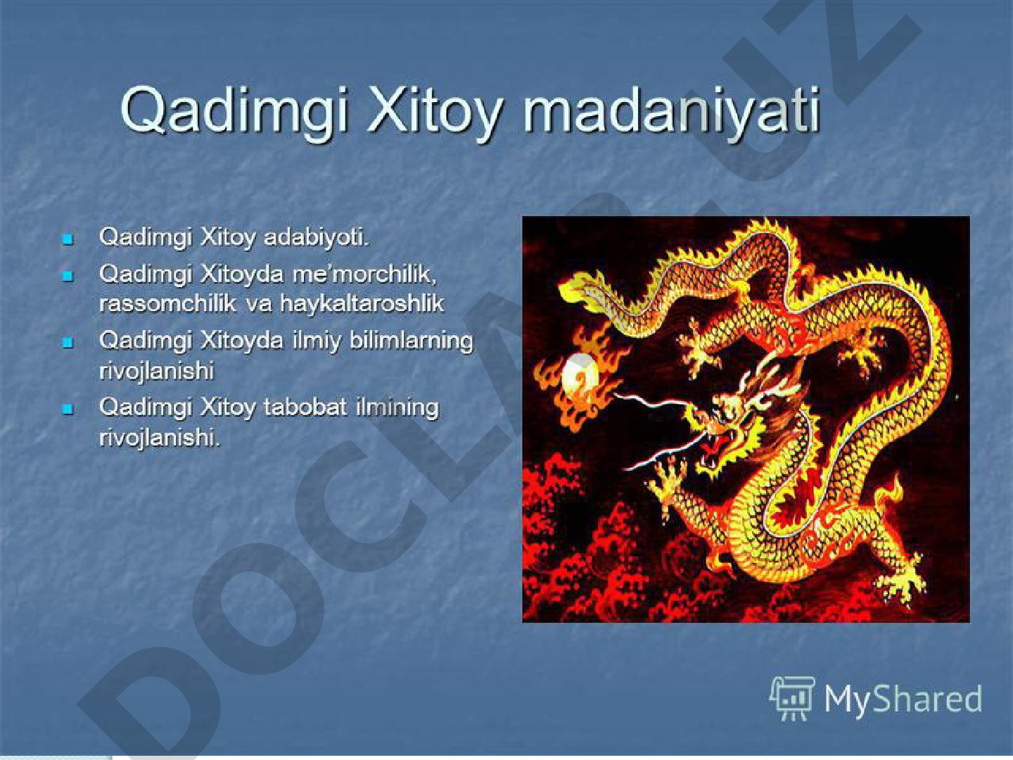 Yozuvning paydo bo'lishi va qadimgi xitoy yozuvi