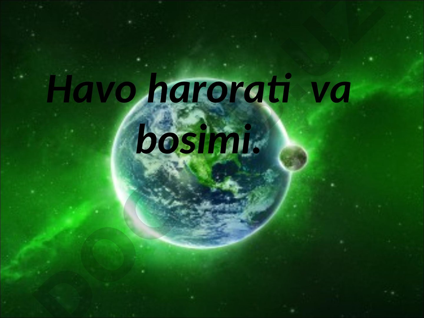 Havo harorati va bosimi