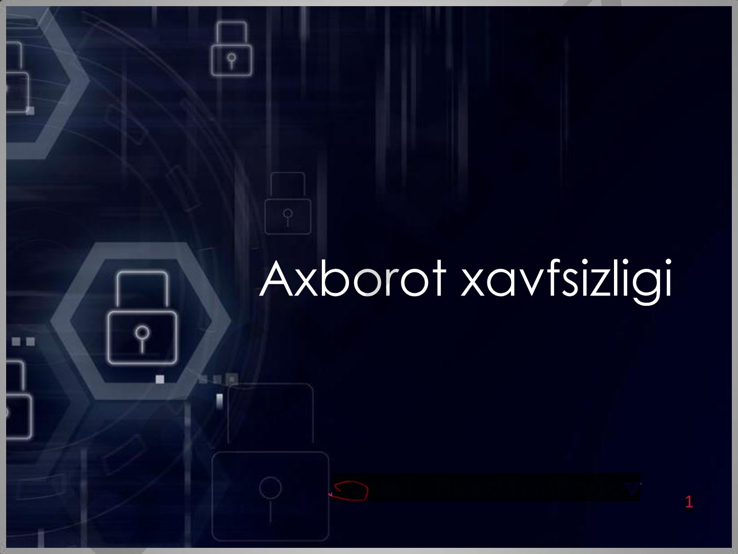Axborot xavfsizligi