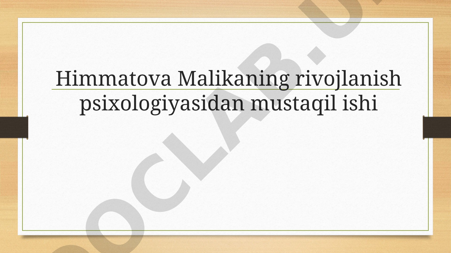 O‘spirinlik davrida psixik rivojlanish, yosh chegaralari, shaxs kamoloti va inqiroz