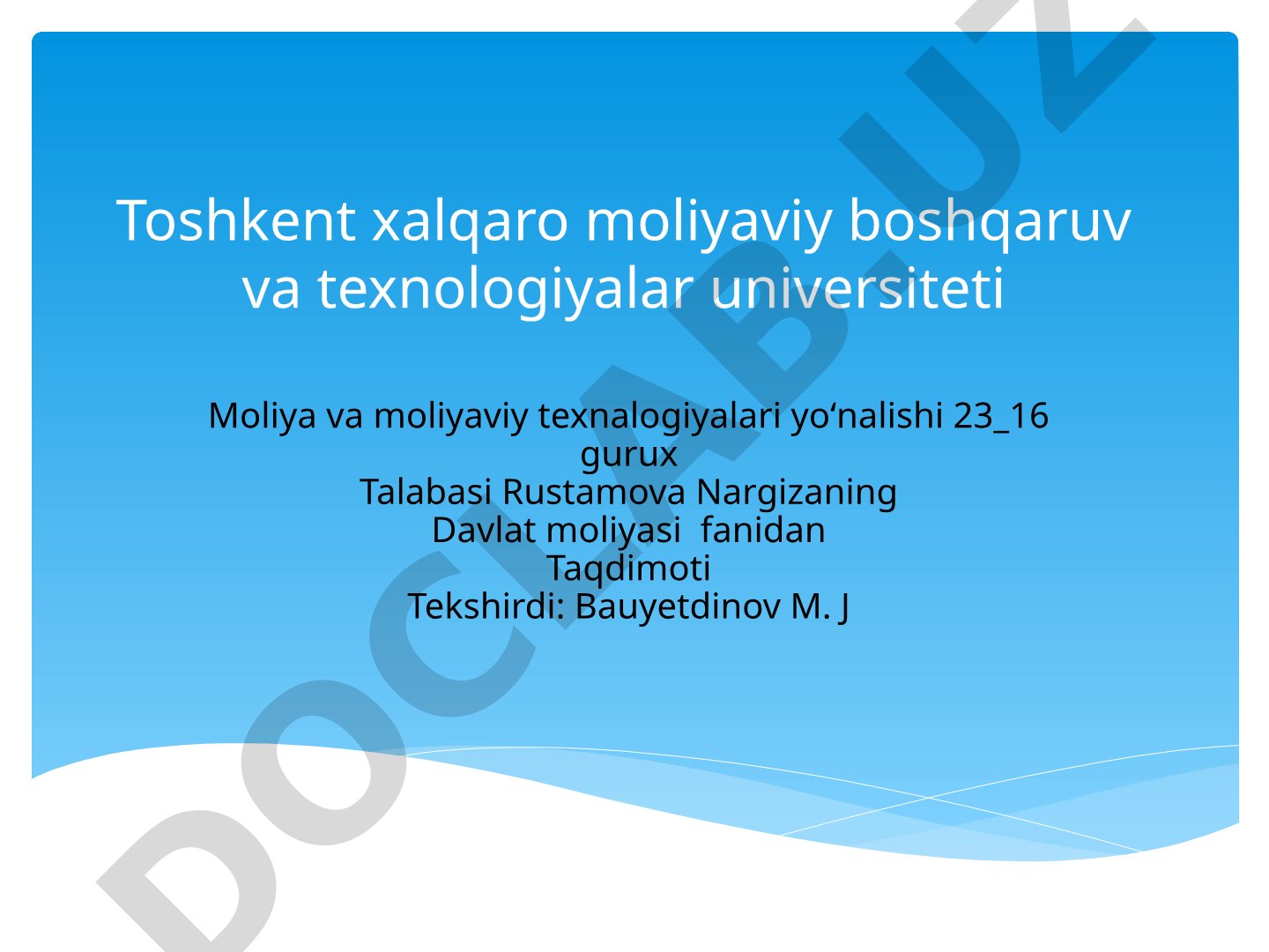 Byudjet jarayoni: tushunchasi, tamoyillari va vazifalari