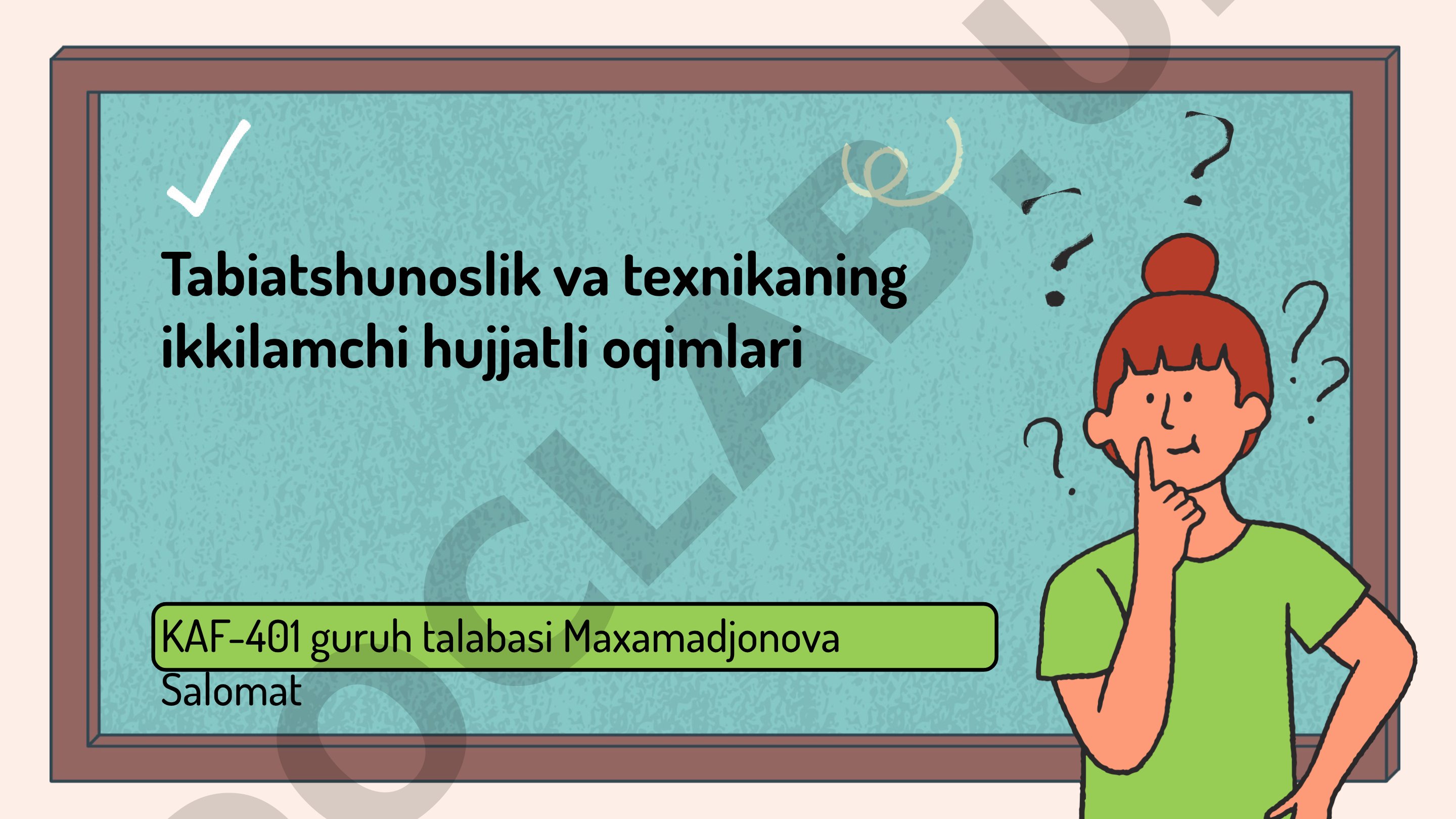 Tabiatshunoslik va texnikaning ikkilamchi hujjatli oqimlari