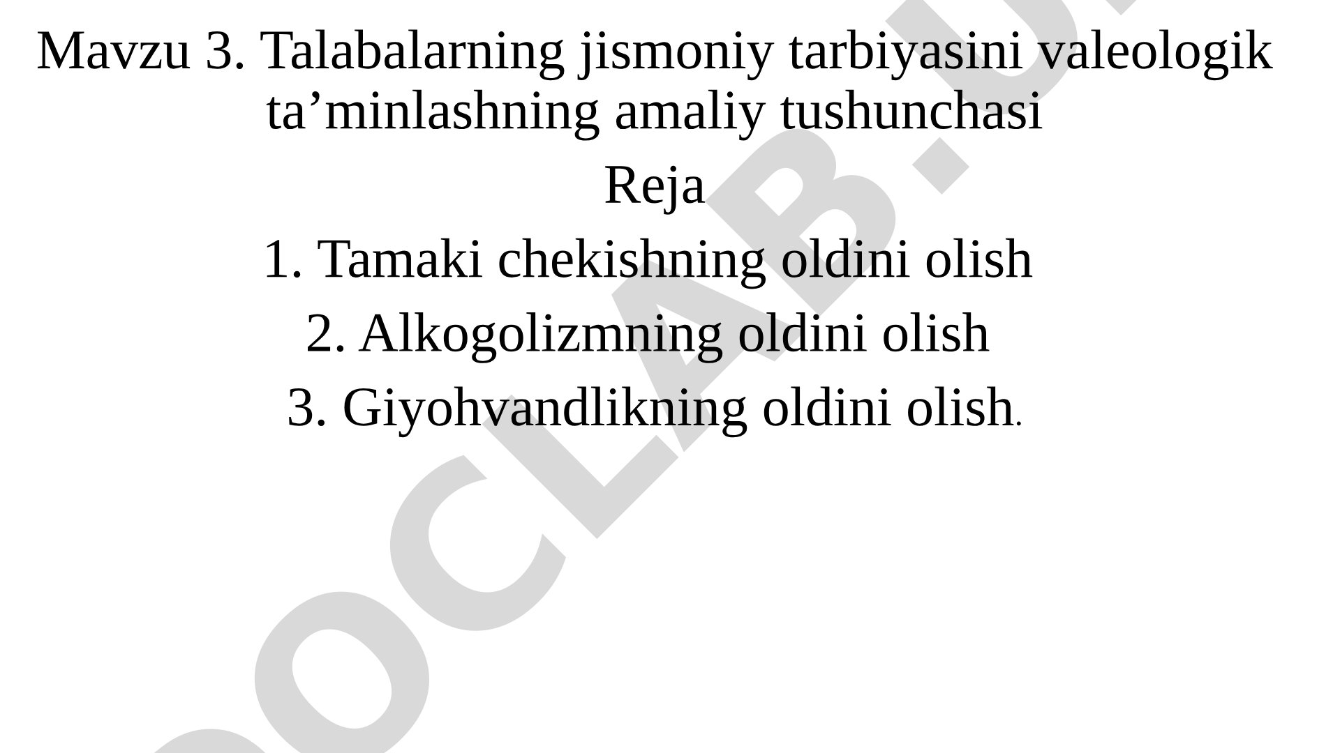 Talabalarning jismoniy tarbiyasini valeologik ta’minlashning amaliy tushunchasi